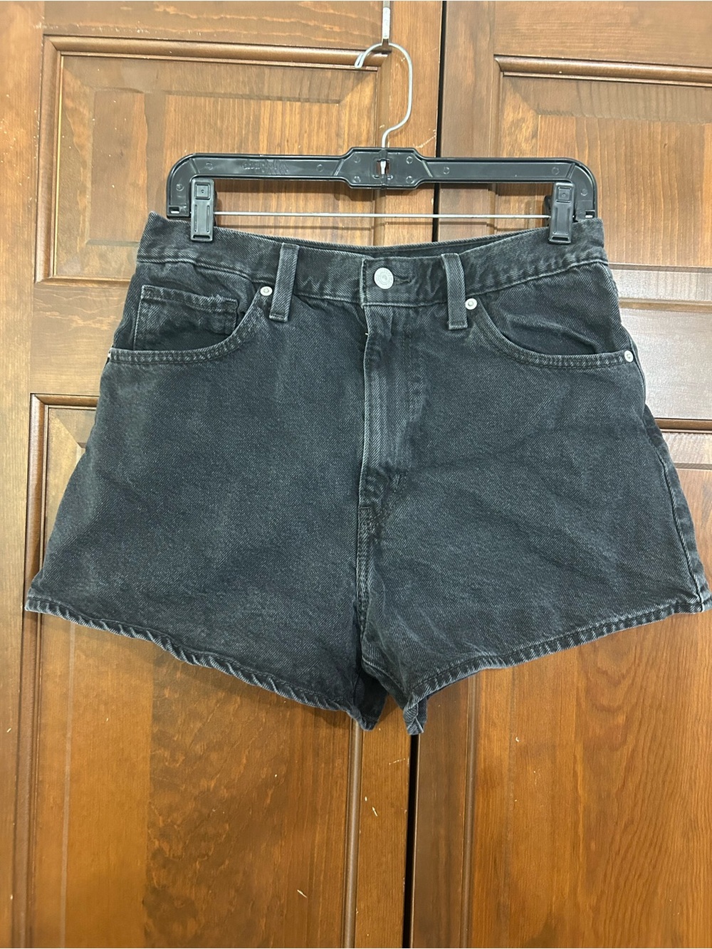 Levi’s High-Waist Black Denim Women's Shorts